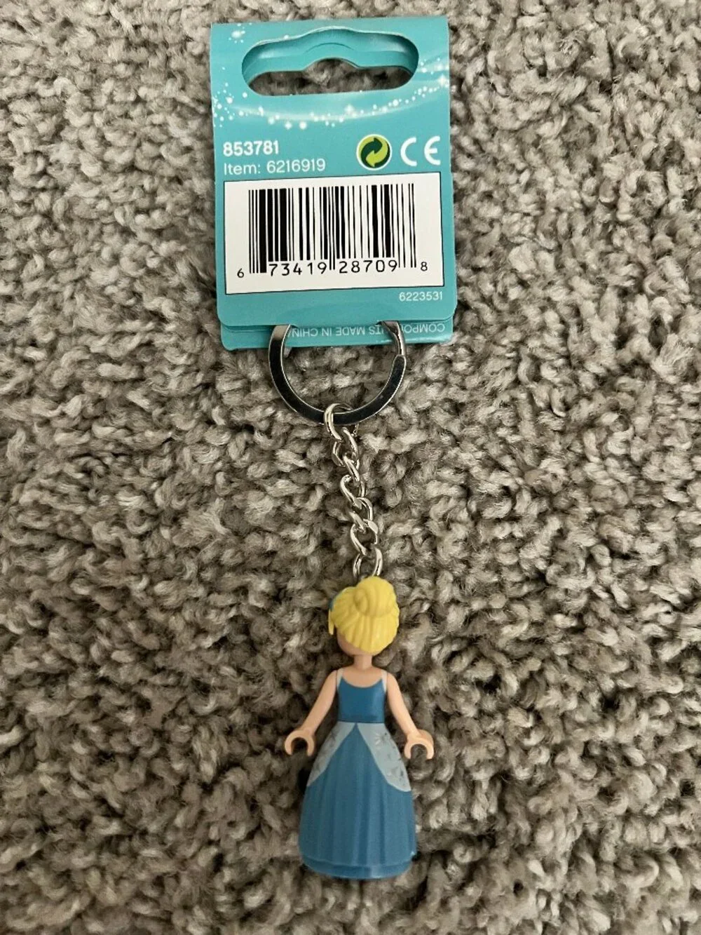 Lego Cinderella Key Chain
